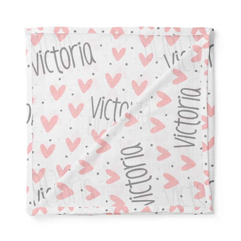 Sweethearts Baby Swaddle Folded