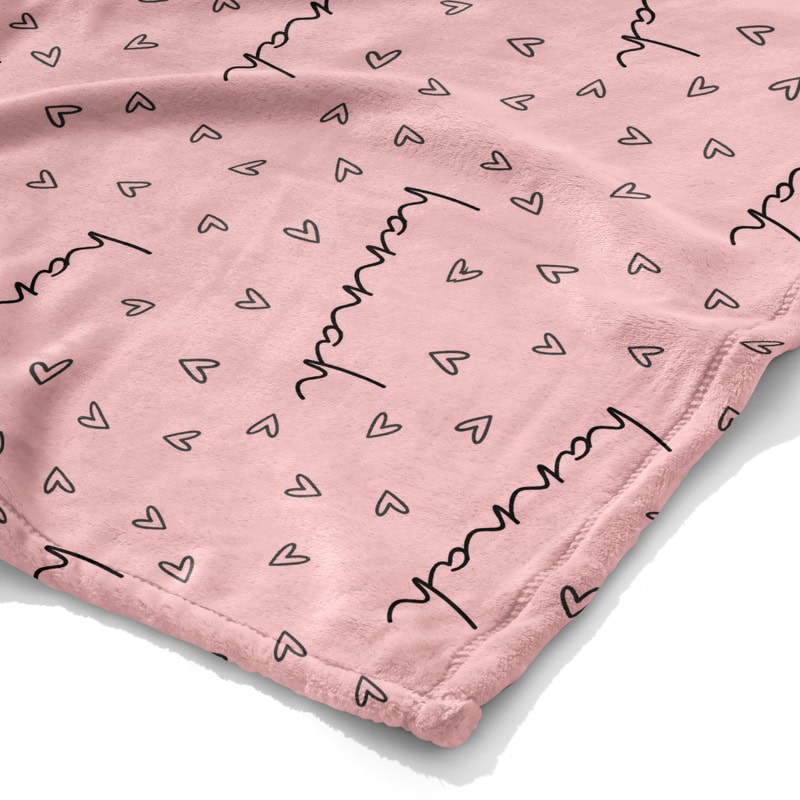 Tiny Hearts Blanket Corner