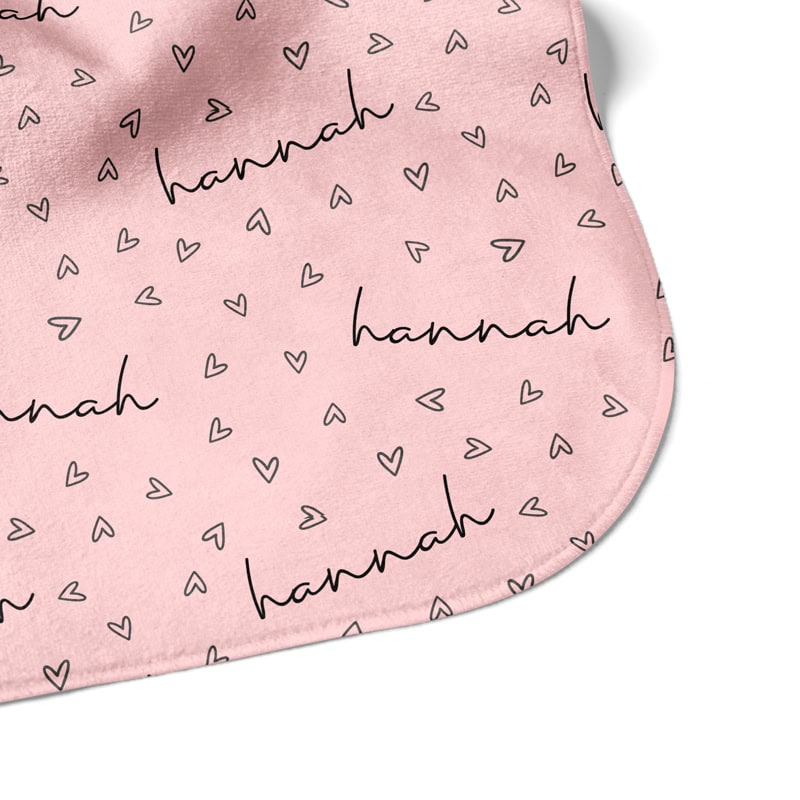 Tiny Hearts Hooded Towel Corner