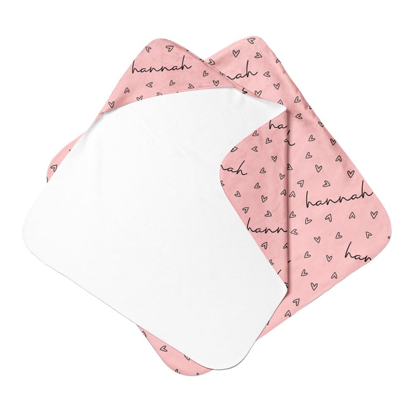 Tiny Hearts Hooded Towel