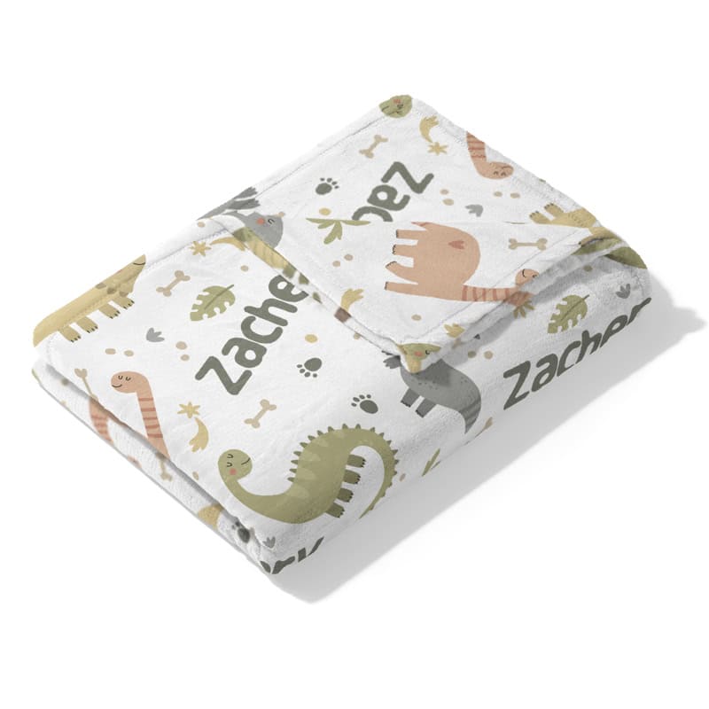 Dinosaur Blanket Folded