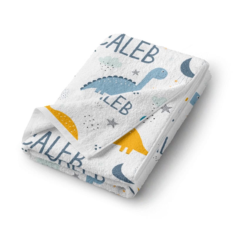 Dinosaur Dreams Bath Towel Folded