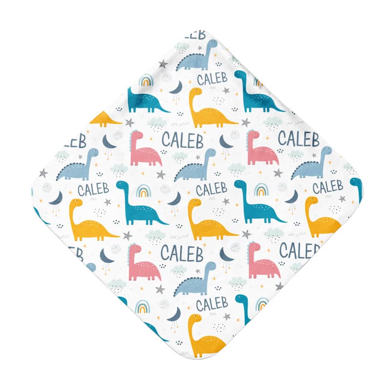 Dinosaur Dreams Hooded Towel Back