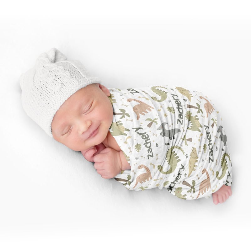 Dinosaur Swaddle Baby