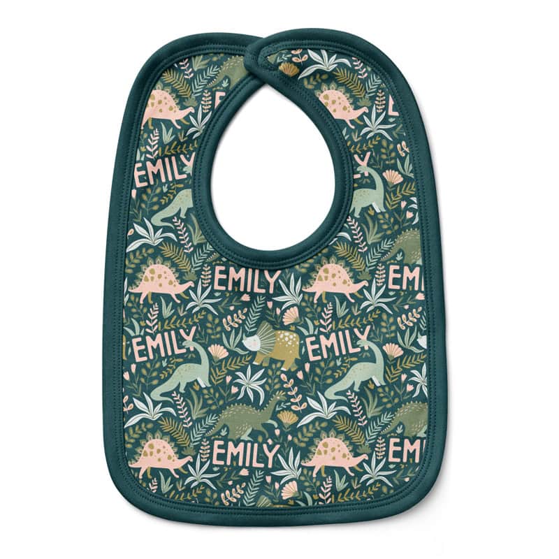 Jurassic Jungle Baby Bib