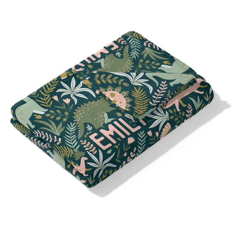 Jurassic Jungle Blanket Folded