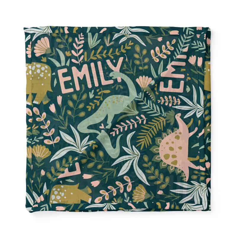 Jurassic Jungle Swaddle Folded