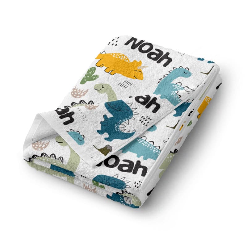 Little Dinos Bath Towel Folded