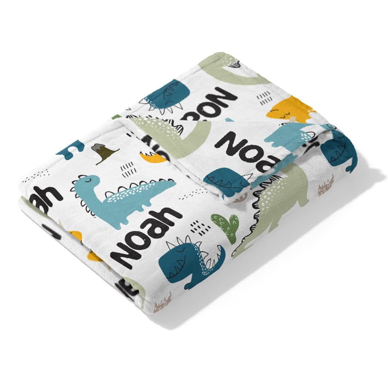 Little Dinos Blanket Folded