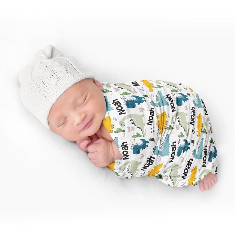 Little Dinos Swaddle Baby